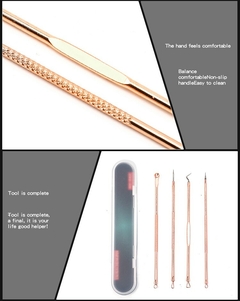 Conjunto de Utensilios para extração de acne - 4 peças