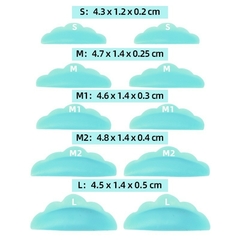 Kit de almofadas de silicone para extensão de cílios na internet