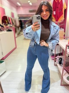 Jaqueta jeans biker