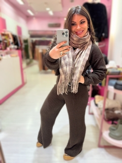 Conjunto mousse Aurora marrom - Diamante Rose | Moda feminina Esteio | Loja de roupas feminina