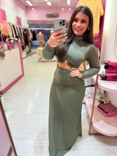 Conjunto longo Ciela verde - comprar online