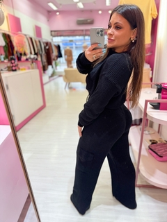 Conjunto mousse cargo preto na internet