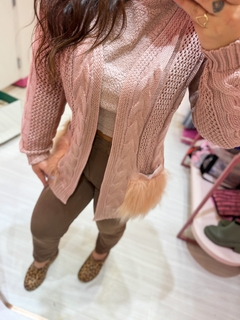 casaco kimono Bariloche rosé - comprar online