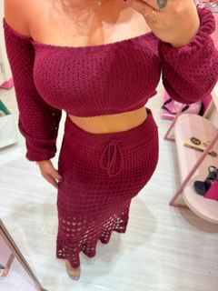 Conjunto trico Rendado Bia bordo - loja online