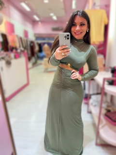 Conjunto longo Ciela verde