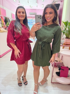 Vestido nula manga Sabrina - Diamante Rose | Moda feminina Esteio | Loja de roupas feminina