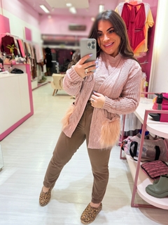 casaco kimono Bariloche rosé na internet