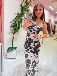Vestido tule Taty preto branco - comprar online