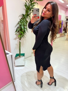 Vestilo canelado premium (preto) - Diamante Rose | Moda feminina Esteio | Loja de roupas feminina
