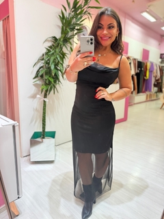 Vestido tule Taty preto - Diamante Rose | Moda feminina Esteio | Loja de roupas feminina