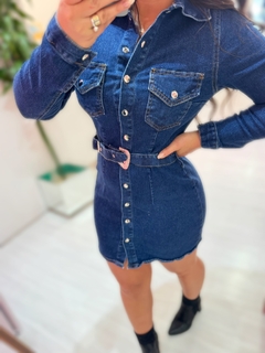 Vestido Jeans botões - loja online