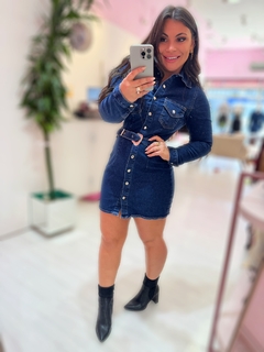 Vestido Jeans botões - Diamante Rose | Moda feminina Esteio | Loja de roupas feminina