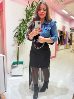Vestido tule Taty preto