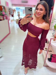 Conjunto trico Rendado Bia bordo - comprar online
