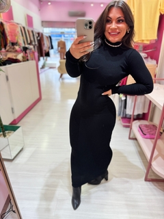 Vestido longo Kardashian preto