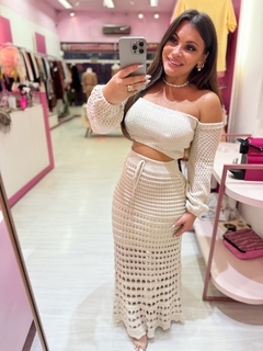 Conjunto trico Rendado Bia nude na internet