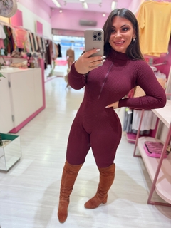 Macação trico Amanda vinho