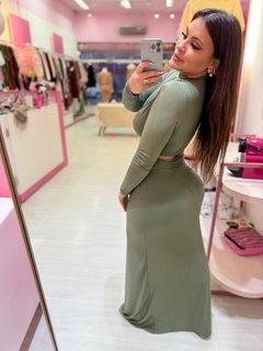 Conjunto longo Ciela verde na internet