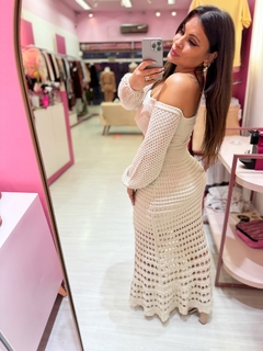 Conjunto trico Rendado Bia nude - Diamante Rose | Moda feminina Esteio | Loja de roupas feminina