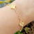 Pulseira trevo inspiração alta joalheria Banhado a Ouro 18 K