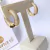 Brinco Argola Cravejada Robusta Banhado a Ouro 18K