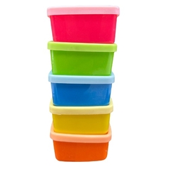 Kit Mini Potes Coloridos - 5 Peças