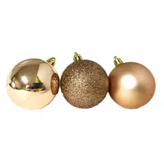 Bola Lisa 6cm Champanhe - 3 Peças - comprar online