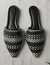 Mule Tresse Branco e Preto bico fino - comprar online