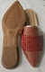 Mule Tresse Vermelho e Dourado - Joelma Store