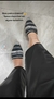 Mule Tresse Branco e Preto bico fino