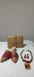 Mule Tresse Vermelho e Dourado - comprar online