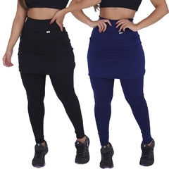 Imagem do Kit com 2 Leggings Saia com Bolsos