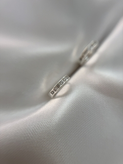 Argollas con cubics blanco en internet