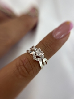 Anillo doble corazón - comprar online