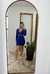 Vestido Carol - Manga Longa - Azul - comprar online
