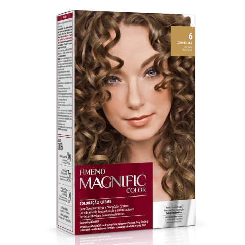 KIT COLORAÇÃO AMEND MAGNIFIC 6.0 LOURO ESCURO