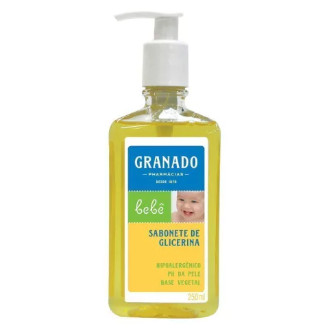 SABONETE LÍQUIDO INFANTIL GLICERINADO GRANADO 250ML