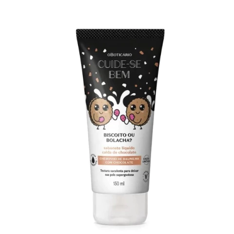 SABONETE LÍQUIDO BISCOITO OU BOLACHA O BOTICÁRIO 150ML