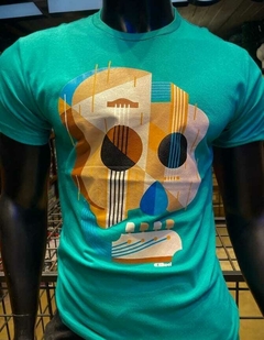 Remera Calavera Guitarra