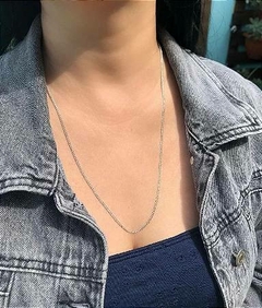 Cordão Grumet 60 cm unissex em Prata 925 na internet