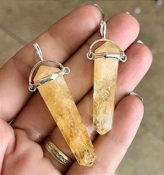 Colar Pedra Natural Citrino em Prata 925 - comprar online