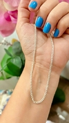 Cordão Grumet masculino em Prata 950.
