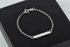 Pulseira infantil plaquinha em Prata 925