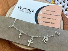 Cordão Choker Fé em Prata 925 - comprar online