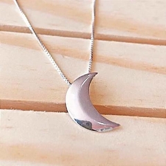 Cordão Lua Crescente em Prata 925 - comprar online