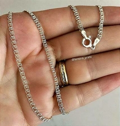 Cordão Esteira em Prata 925 de 45cm