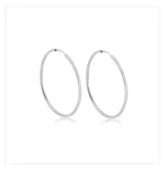 Argola Prata 925 Fio Roliço 3,8 cm - comprar online