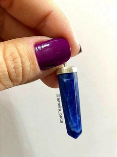 Cordão com pedra Sodalita em prata 925 - comprar online