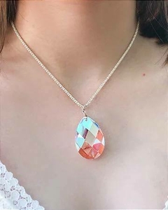 Pingente Gota Cristal Swarovski Boreal em Prata 925
