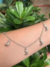 Pulseira meia Lua em Prata 925 com 18,5 cm